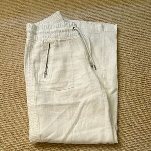 Athleta linen beach pant. Drawstring,